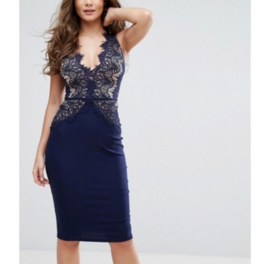 Sexy Blue Lace Dress size 2